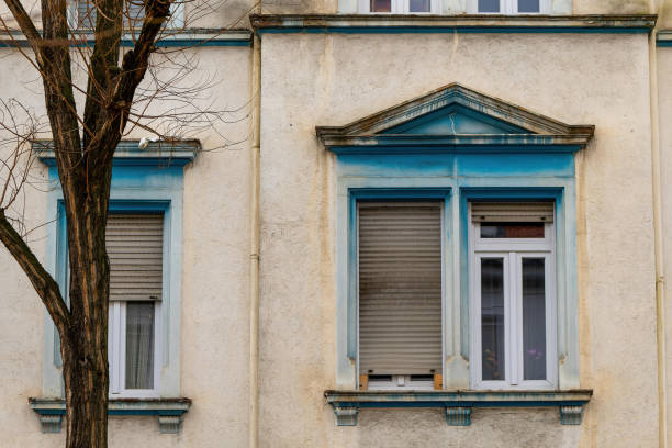 istock an old house facade in the old town 1985616251