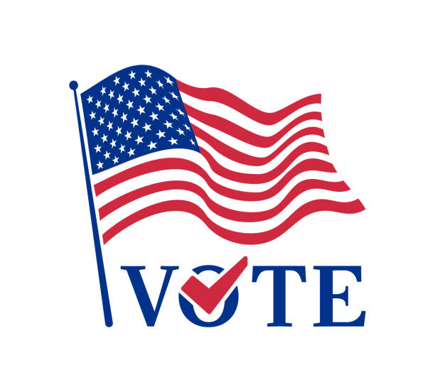 VOTE for United States Presidential Election Vector illustration of the vote for United States Presidential Election democratic party logo stock illustrations