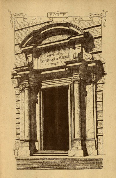 istock Architectural doorway, gate, Italian, History of architecture, decoration and design, art, Victorian, 19th Century 1985654674