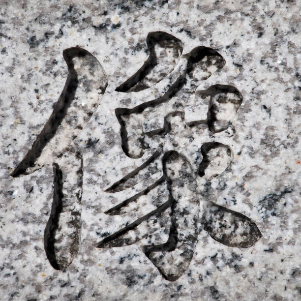 East Asia Culture and scripture. Chinese or Japanese character Xiang that means image, statue or elephant