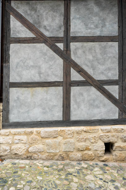 Detail of an old half-timbered house in Quedlinburg