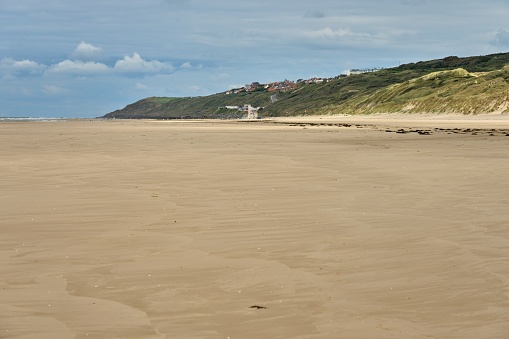 Playa de Langre in Santander Cantabria at Cantabrian Sea of northern Spain. Ribamontan al Mar