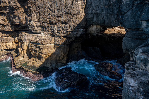 Boca Do Inferno - Hell's Mouth, Coastal scenery of Av. Rei Humberto II de Itália, cascais, Portugal.