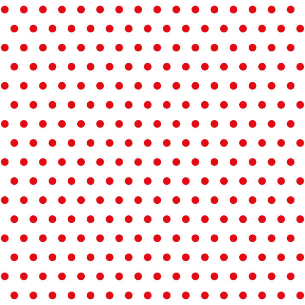 illustrations, cliparts, dessins animés et icônes de motif tendance sans couture - pois rouges sur fond blanc. - meat