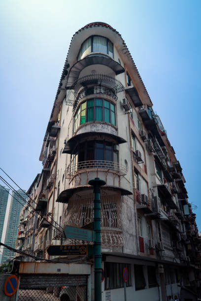 istock Impressive High-Rise Building With Abundant Balconies in Macau 1985808073