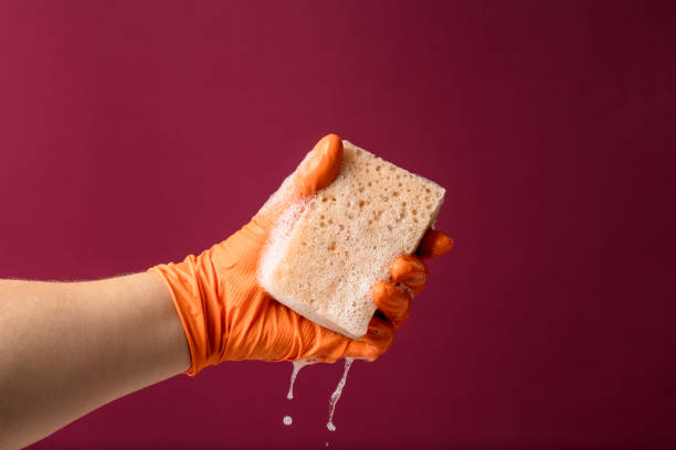 Hand muscle exercises for paralyzed patient by squeezing soft sponge. Concept, Healthcare. Wisdom to apply using thing for physical therapy to strengthen or recovery weak muscle symptom.