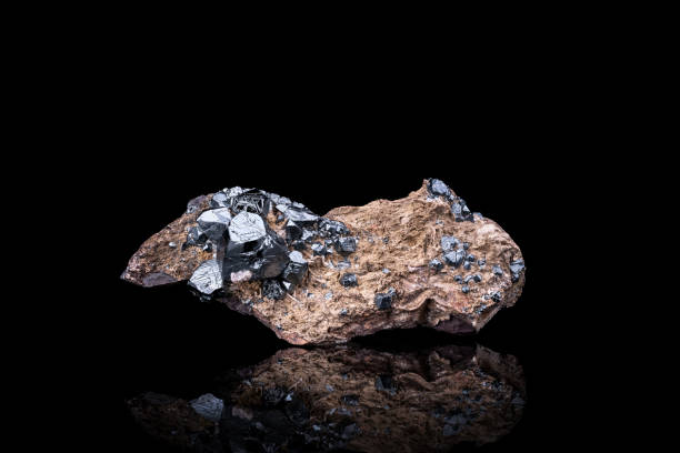 istock hematite crystals photography isolated on black background 1985941203