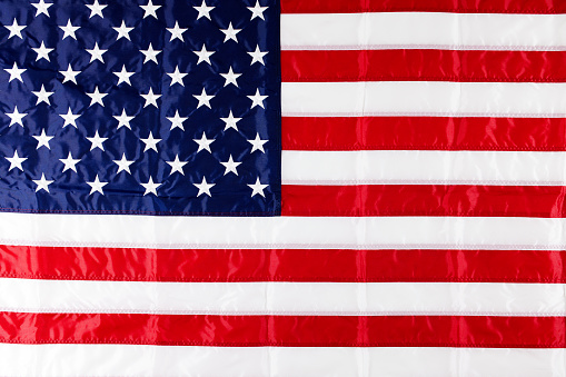 United States of America Flag hanging flat