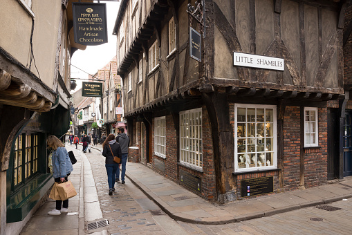 Small alley in Lüneburg in Germany