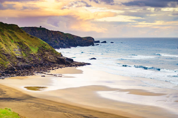 istock Asturias coast with Carniciega beach in Spain. 1986082482