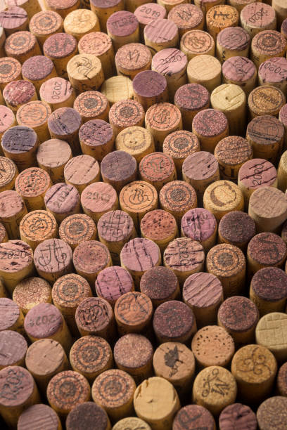 istock Background of used corks from red wine bottles vertically 1986104508