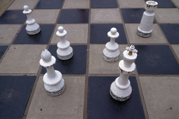 istock Giant Chess Board in Town Square 1986140578
