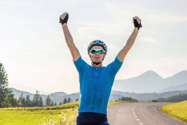istock Cyclist on a racing bike 1986167380