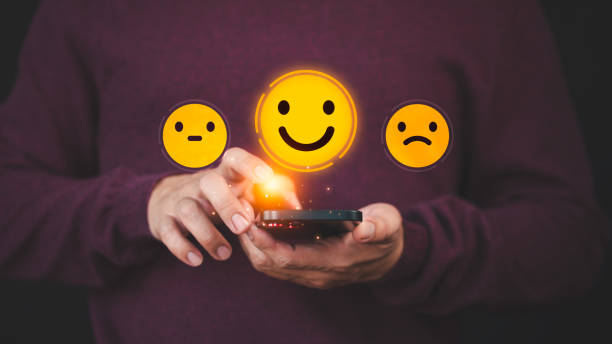 istock Customer review satisfaction feedback survey concept. Member rate their service experience on online application. Customer can evaluate quality of service leading to reputation ranking of business. 1986242878