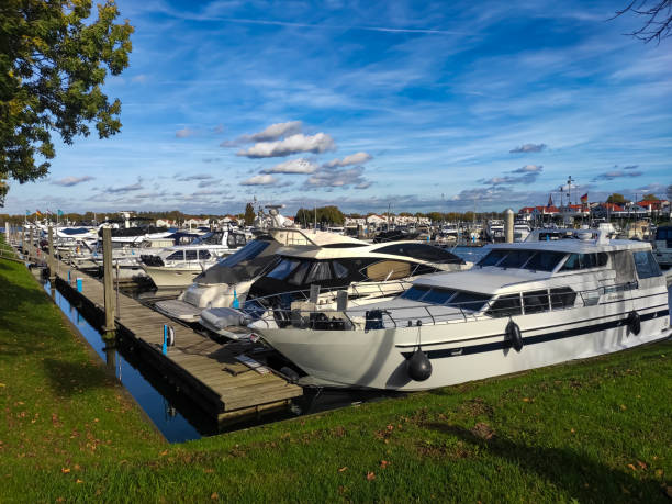 istock Boat station in Germany on a bright summer day 1986392521