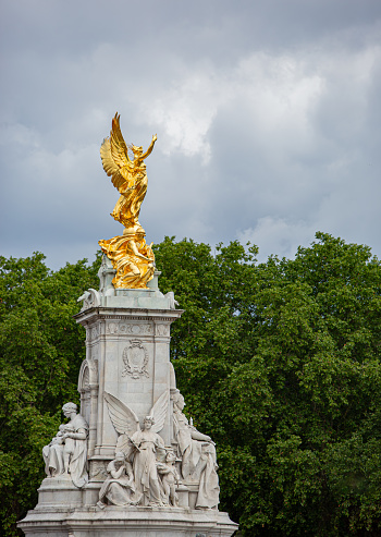 Victoria Memorial monument to Queen Victoria, located at the end of The Mall in London, England, UK by the sculptor Sir Thomas Brock.