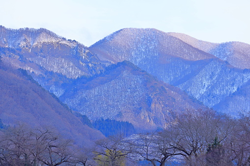 Mountains near Rissyakuji Temple (Yamadera) a centuries-old Buddhist temple