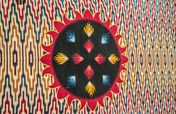 istock embroidered on a yellow sun wool coat creating a multicolored garment with a personalized design 1986587991