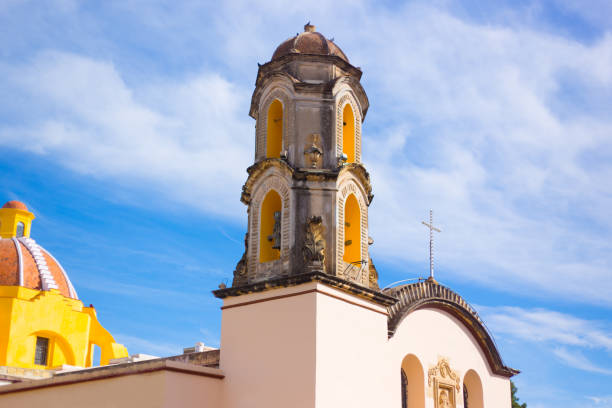 istock Oaxaca, Mexico: Iglesia Carmen Bajo Bell Tower and Dome 1986644050