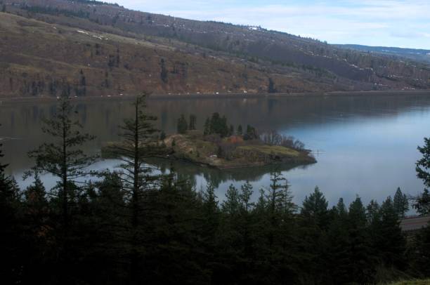 istock Island in the Columbia River 1986646263
