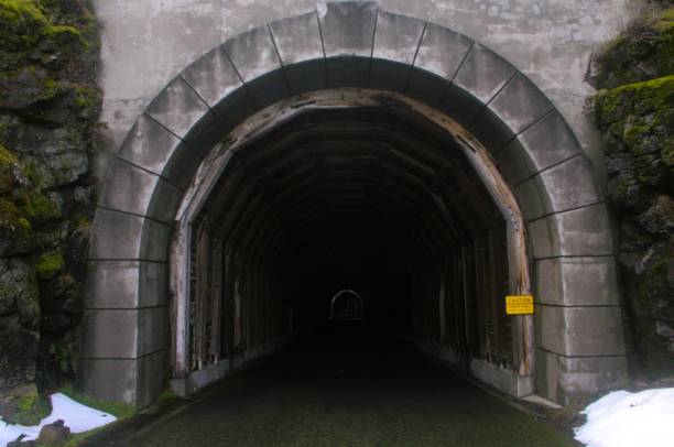 istock Darkened tunnel as seen from the outside 1986646608