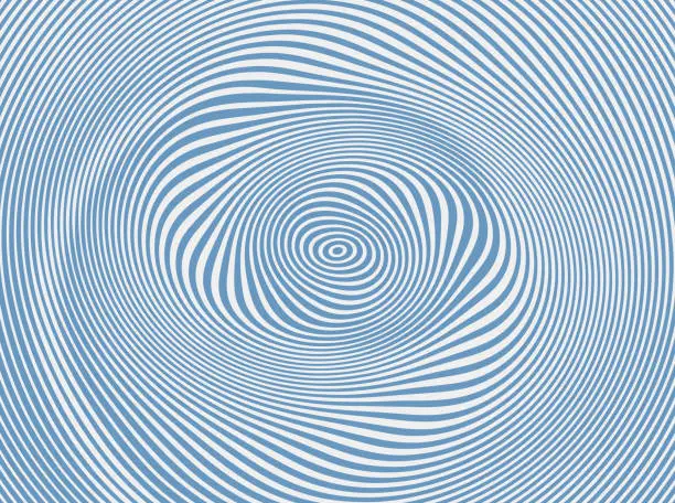 Vector illustration of Concentric spiral abstract background
