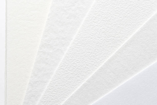 istock Real watercolor paper texture. Aquarelle clear white background. Blank backdrop 1986766259