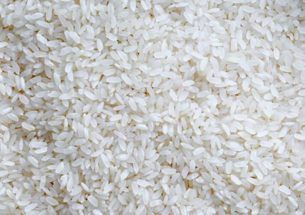 istock Heap of white rice background. 1986928062