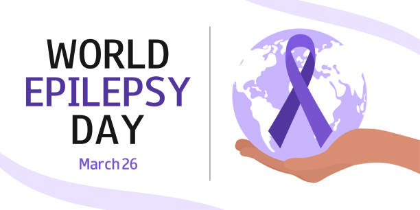 ilustrações de stock, clip art, desenhos animados e ícones de world epilepsy day. purple day. march 26. epilepsy awareness month. - violence mental illness organized crime crime