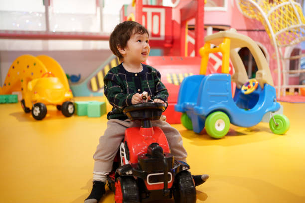 Children playing in children's playground