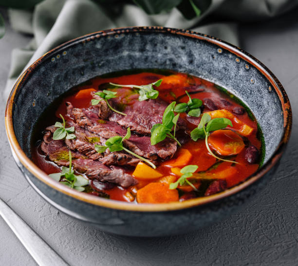 istock Korean cuisine. Kimchi soup close up 1987027343