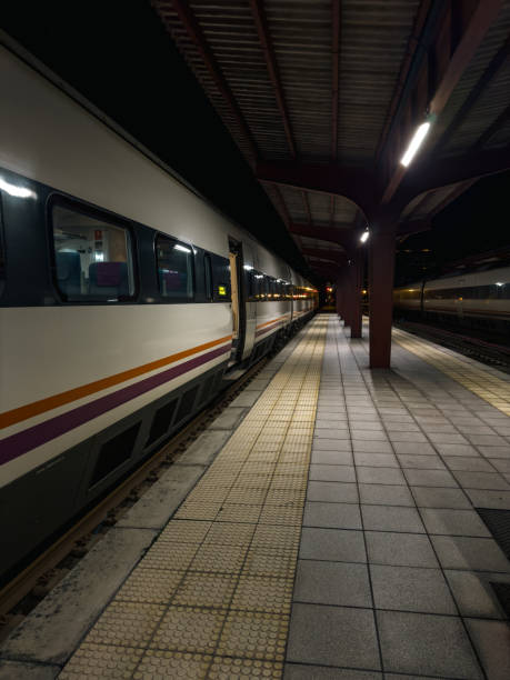 istock Midnight Departure: The Quietude of an Empty Train Station 1987089128