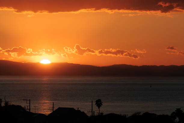 istock Sunset over the Izu Peninsula 1987112360