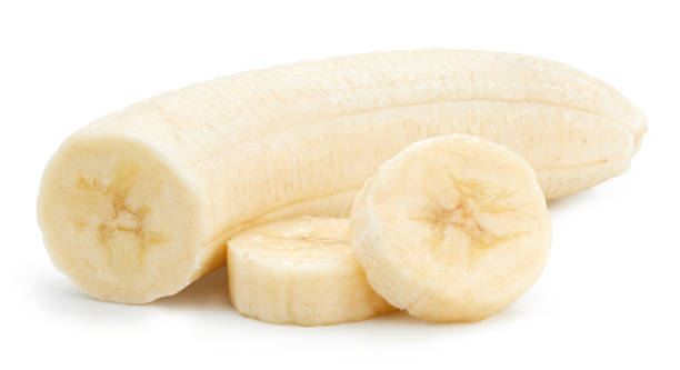 istock Banana slices Isolated with clipping path 1987148957