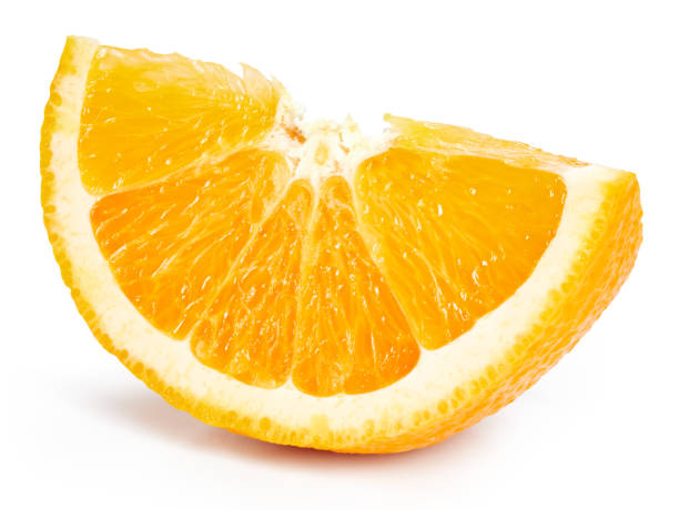 istock Orange fruits slice isolated Clipping Path 1987150615
