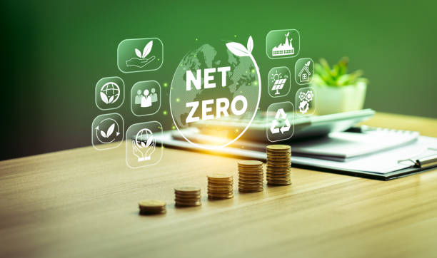 istock Sustainable energy solutions for a carbon-neutral futureEnvironmental responsibility and global conservation effortsClimate change strategy and emission reduction goals by 2050 innovations 1987214893
