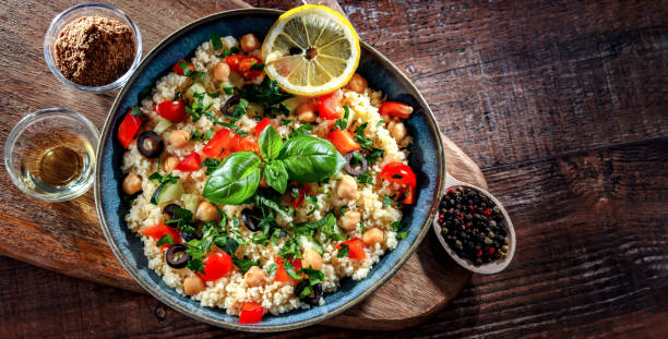 istock A plate of couscous served with vegetables and chickpeas 1987224704