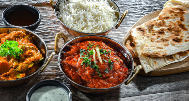 istock Hot madras paneer and vegetable masala with rice 1987272757