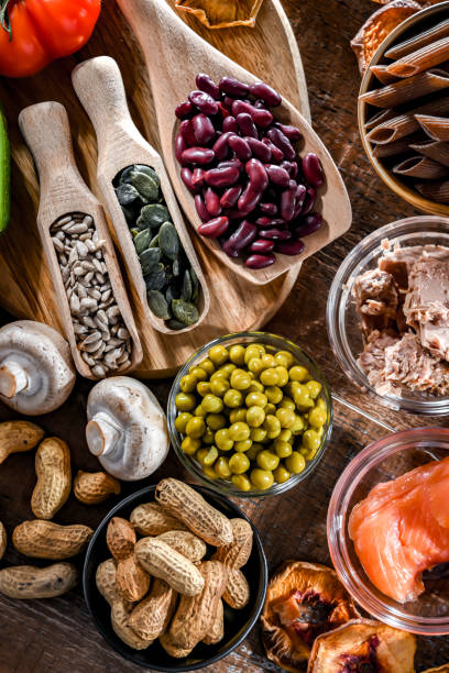 istock Composition with food products rich in niacin 1987295305