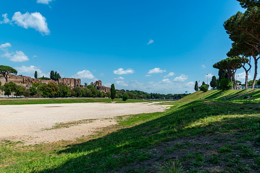 Esplanade of the ancient Circus Maximus in Rome