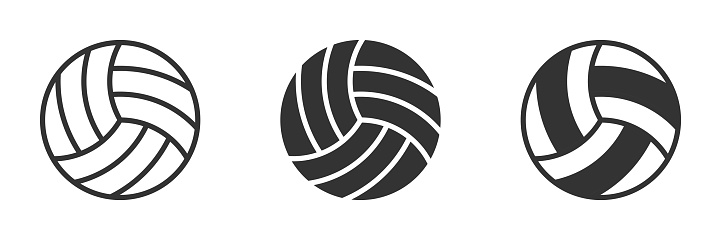 Volleyball ball icon. Vector illustration