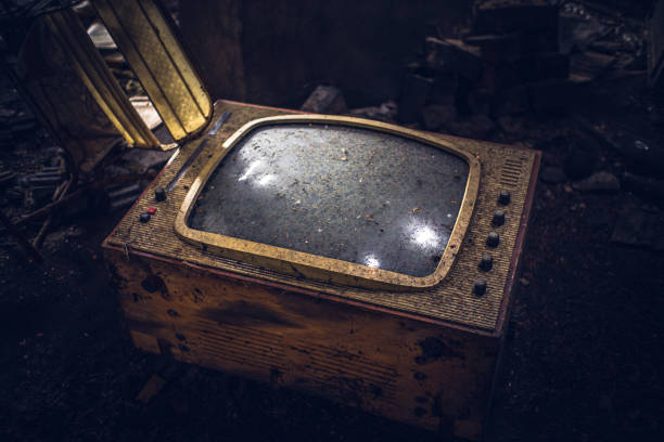 istock old antique TV set in a abandoned house 1987357482