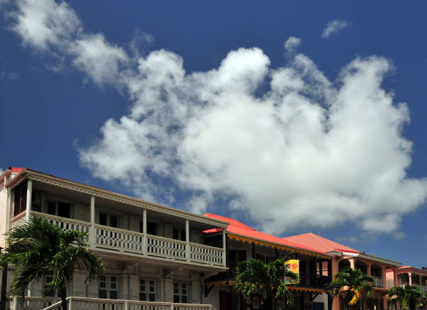 istock Traditional Caribbean architecture, Marigot, Saint Martin (French part) 1987364473