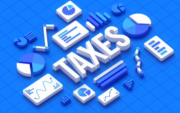istock Taxes Charts and Graphs Data Preparation 3D 1987370911