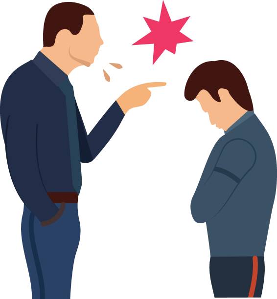 istock Unhappy boss vector icon design, Unemployment symbol, Economic stagnation sign, financial crisis stock illustration, manager shouting at employee concept 1987376220