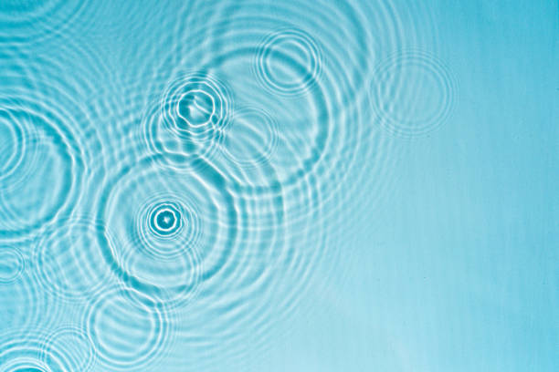 istock Raindrops on the surface of the water 1987390256