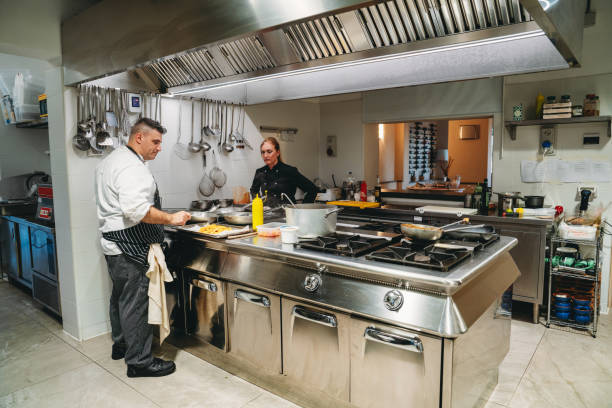 istock Chefs are cooking in the restaurant kitchen 1987421959