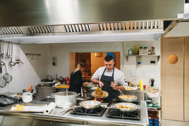 istock Chefs are cooking in the restaurant kitchen 1987421964