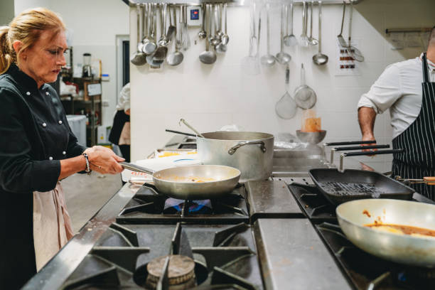 istock Chefs are cooking in the restaurant kitchen 1987421970