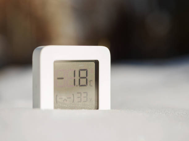 istock Thermometer is on the snow in winter 1987433523